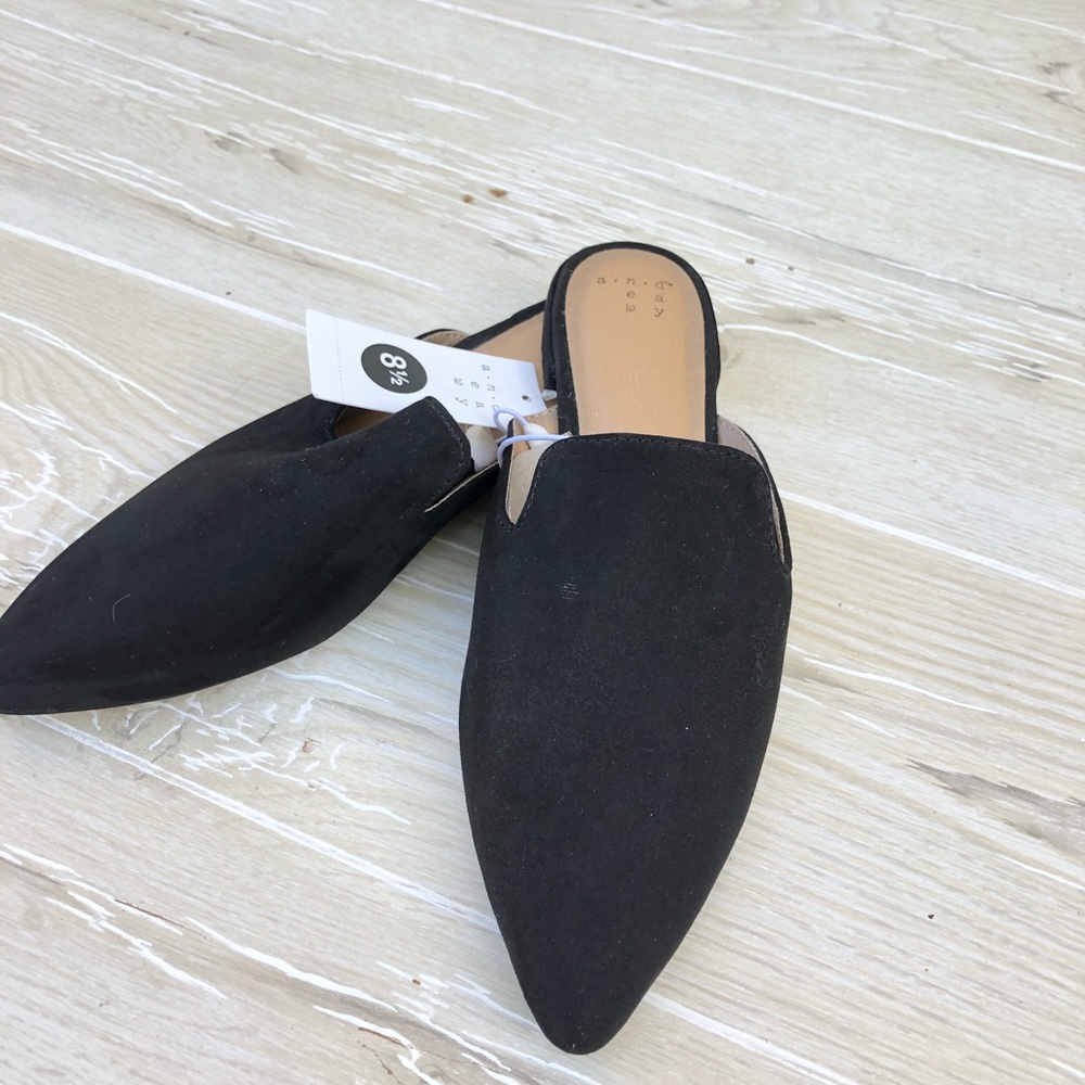 A new Day  black mules slip on - Picture 5 of 6